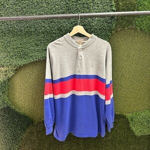 Vintage Northern  Reflections Henley Long Sleeve T-shirt Large